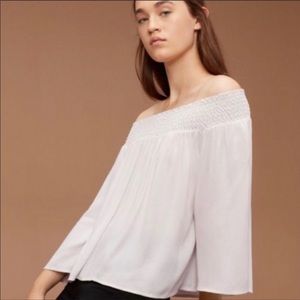 Aritzia Talula Marcilly Off the Shoulder Blouse